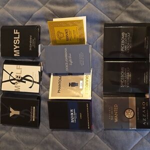 10 Mens Sample Spray Carolina Herrera YSL Valentino EDP Cologne 1.2ml 1.5ml